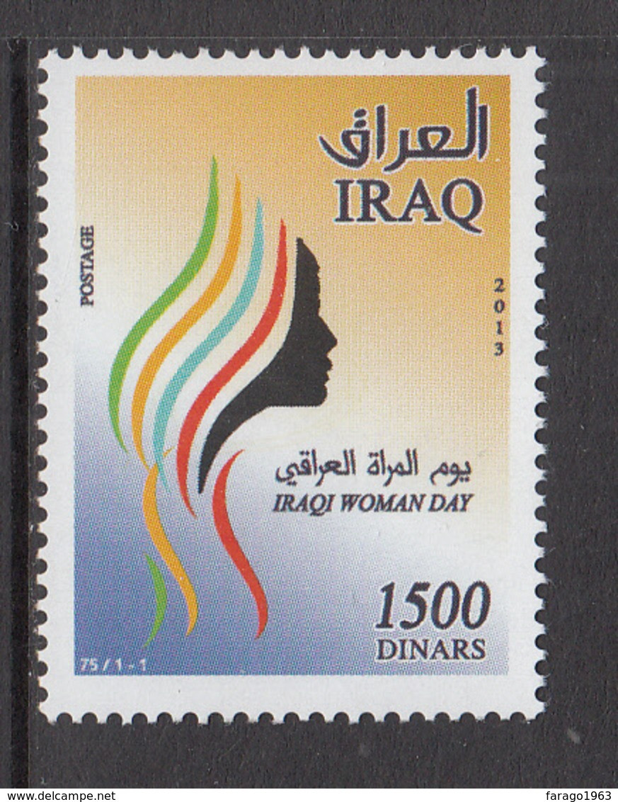 2013 Iraq Women’s Day Stylised Silhouette Complete Set Of 1 MNH - Iraq