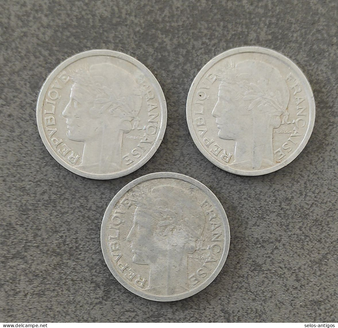 Lot De 3 Pièce De 1 FRANC 1948 REPUBLIQUE FRANCAISE - 1 Franc