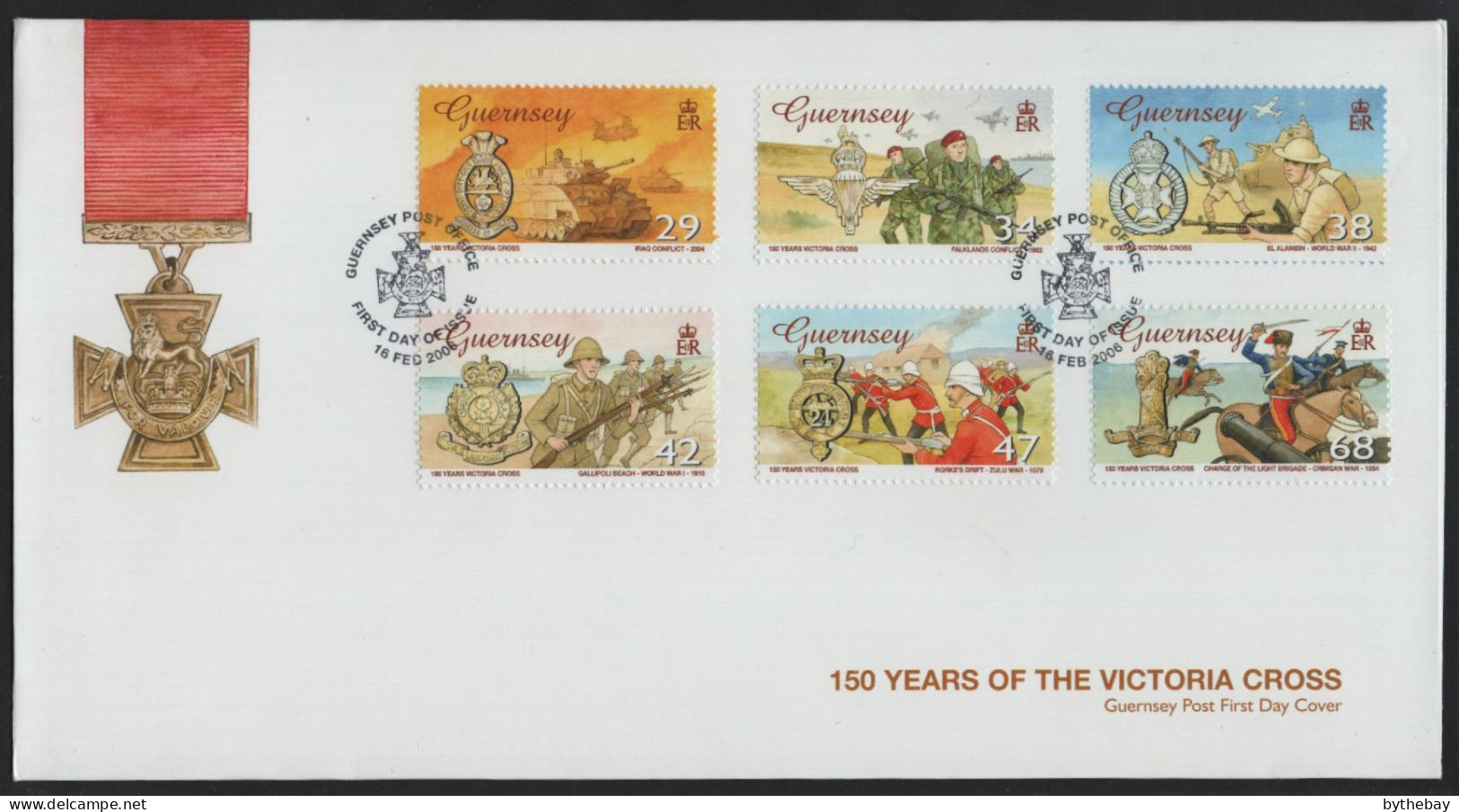 Guernsey 2006 FDC Sc 886-991 150 Years Of The Victoria Cross - Guernesey