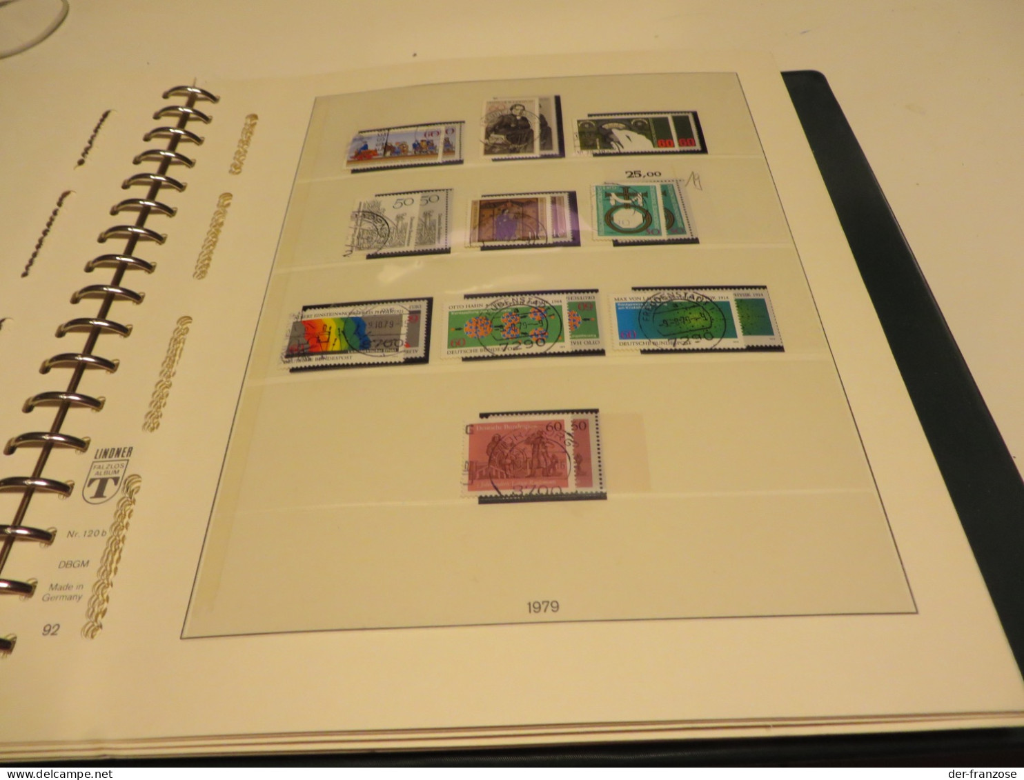 DT. - BUND  1974 bis 1983  o /  ** /  MARKEN  auf LINDNER - T - SEITEN  im  RINGBINDER