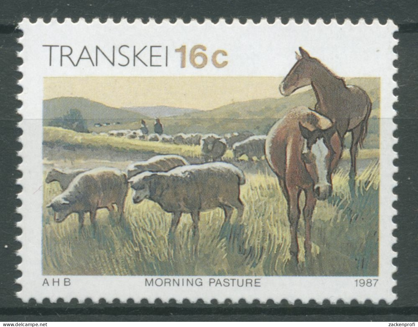 Transkei 1987 Kultur Der Xhosa Haustiere Pferd Schaf 201 Postfrisch - Transkei