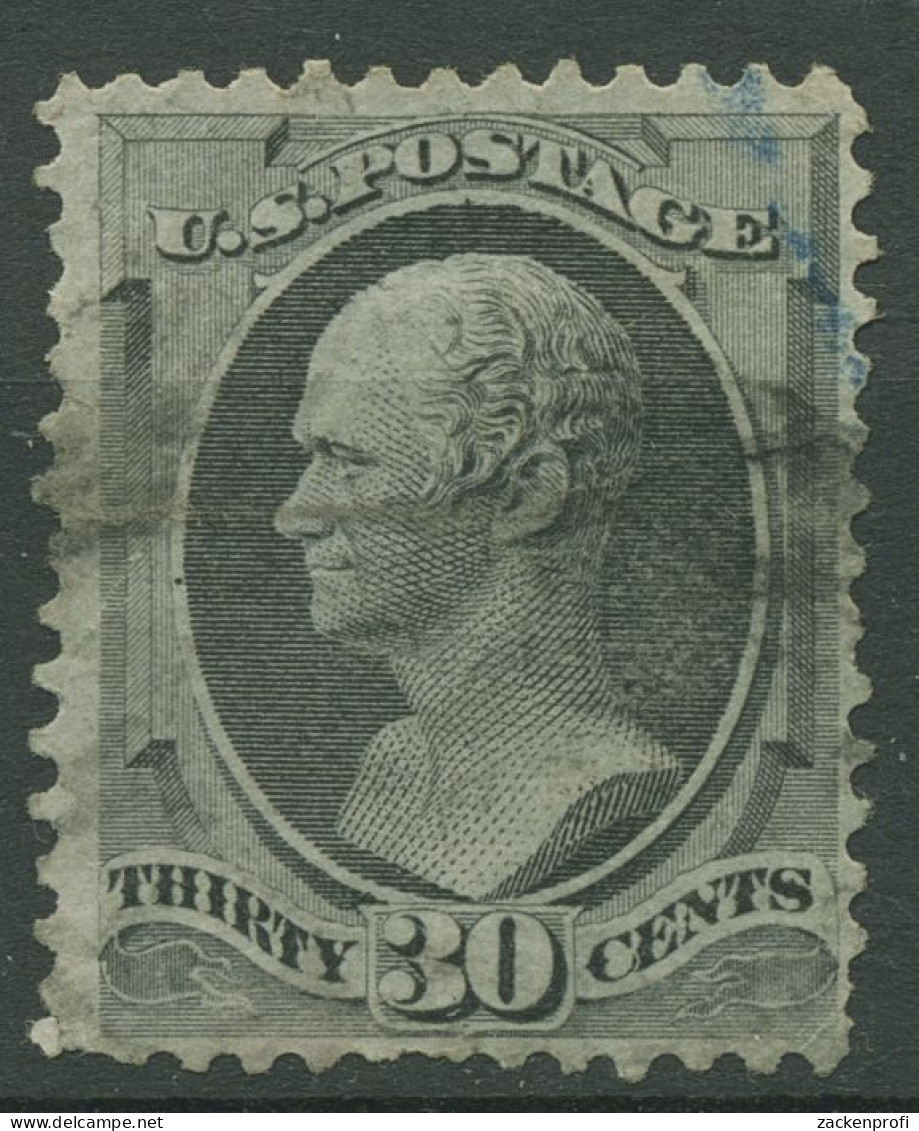 USA 1870 Politiker Alexander Hamilton 45 V Gestempelt, Zahnfehler - Used Stamps