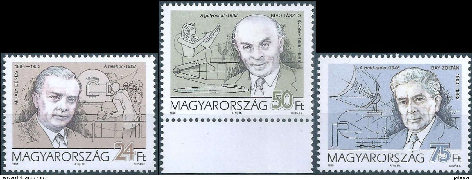 C5626 Hungary Science Physics Personality Scientist Inventor Full Set MNH - Physics