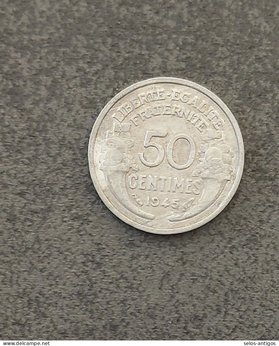 Pièces De 50 Centime 1945 REPUBLIQUE FRANCAISE - 50 Centimes