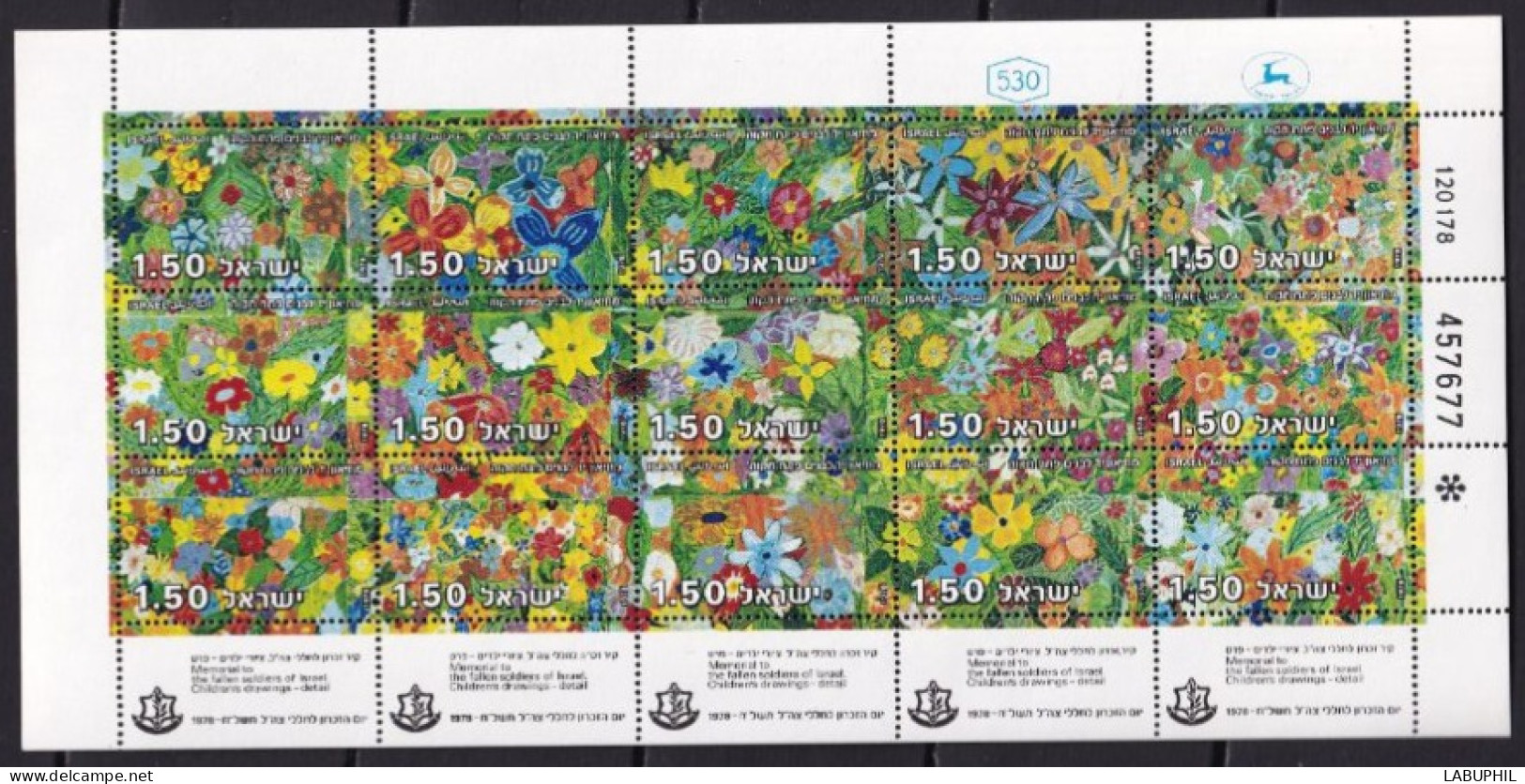 ISRAEL MNH NEUF **   1978 Fleurs - Neufs (avec Tabs)