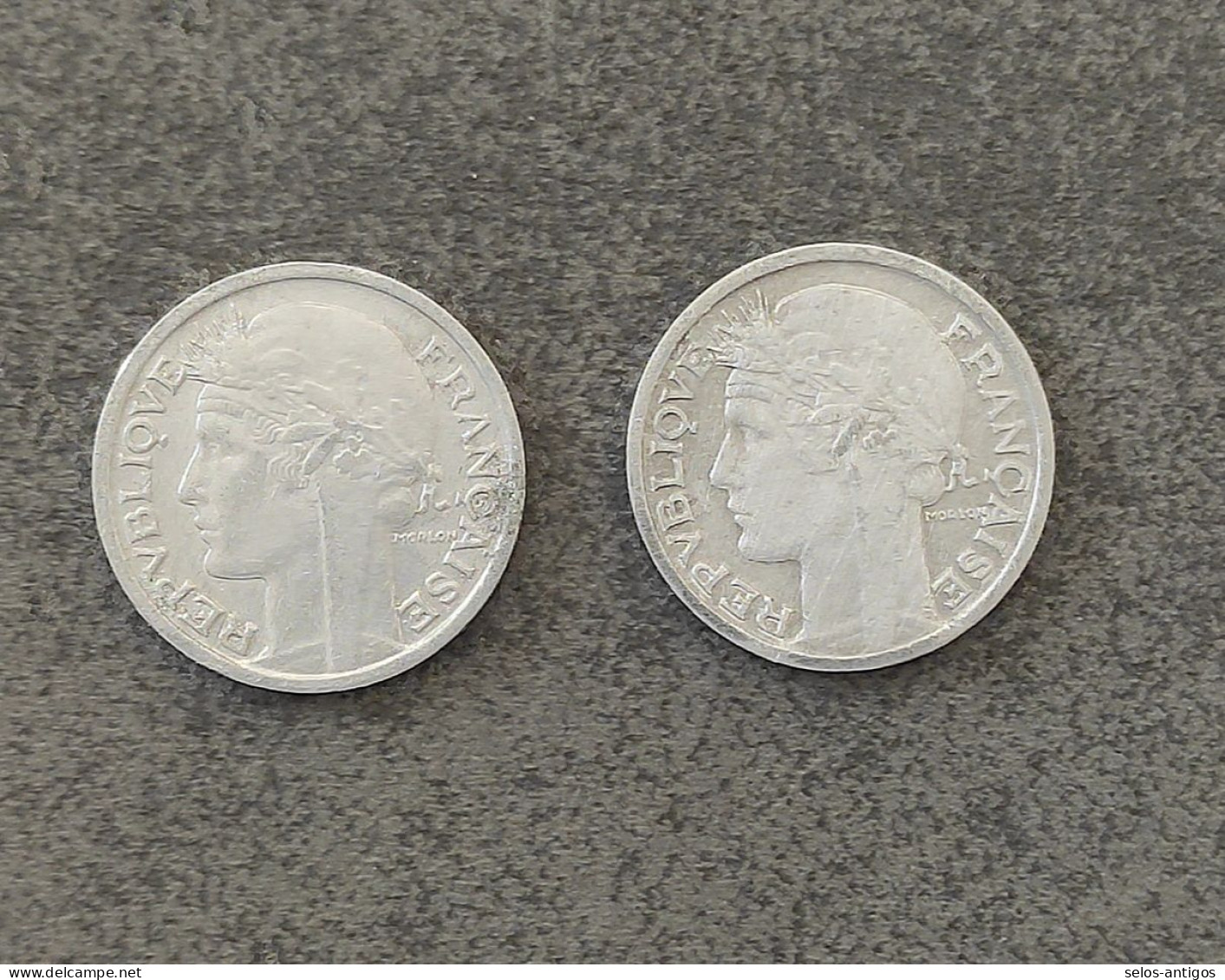 Lot De 2 Pièces De 50 Centime C 1945 REPUBLIQUE FRANCAISE - 50 Centimes