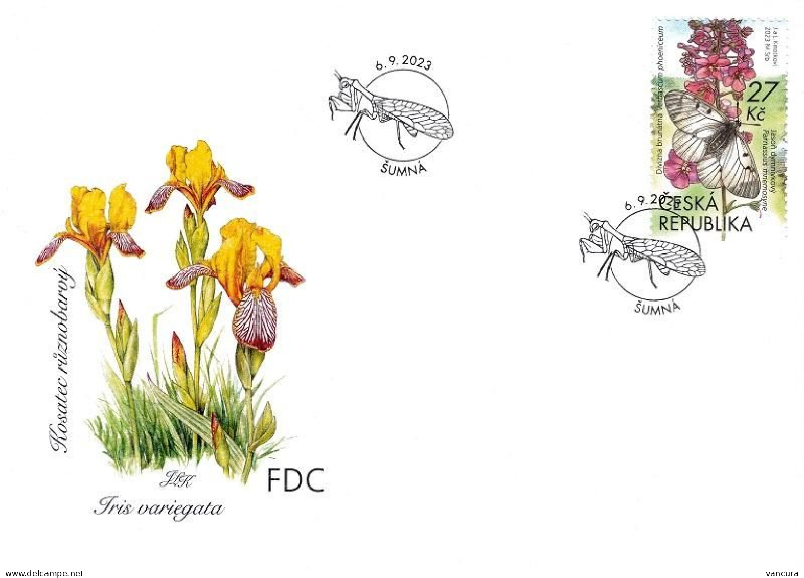 FDC 1222 - 5 Czech Republic Podyjí National Park: 2023 Stag Beetle Snake Orchid - FDC