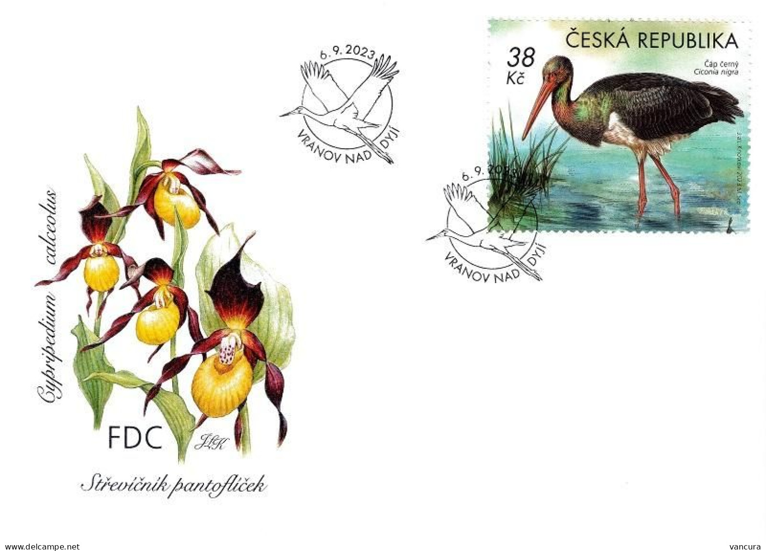 FDC 1222 - 5 Czech Republic Podyjí National Park: 2023 Stag Beetle Snake Orchid - FDC