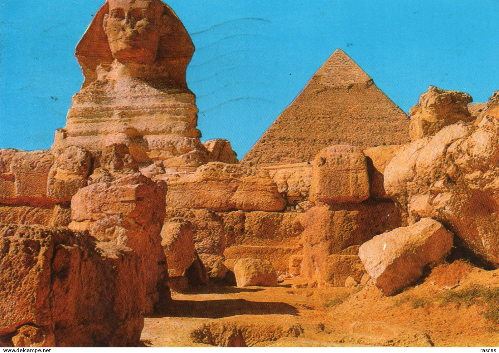 CPM - K - EGYPTE - GIZEH - LE SPHINX ET LA PYRAMIDE DE KEPHREN - Gizeh