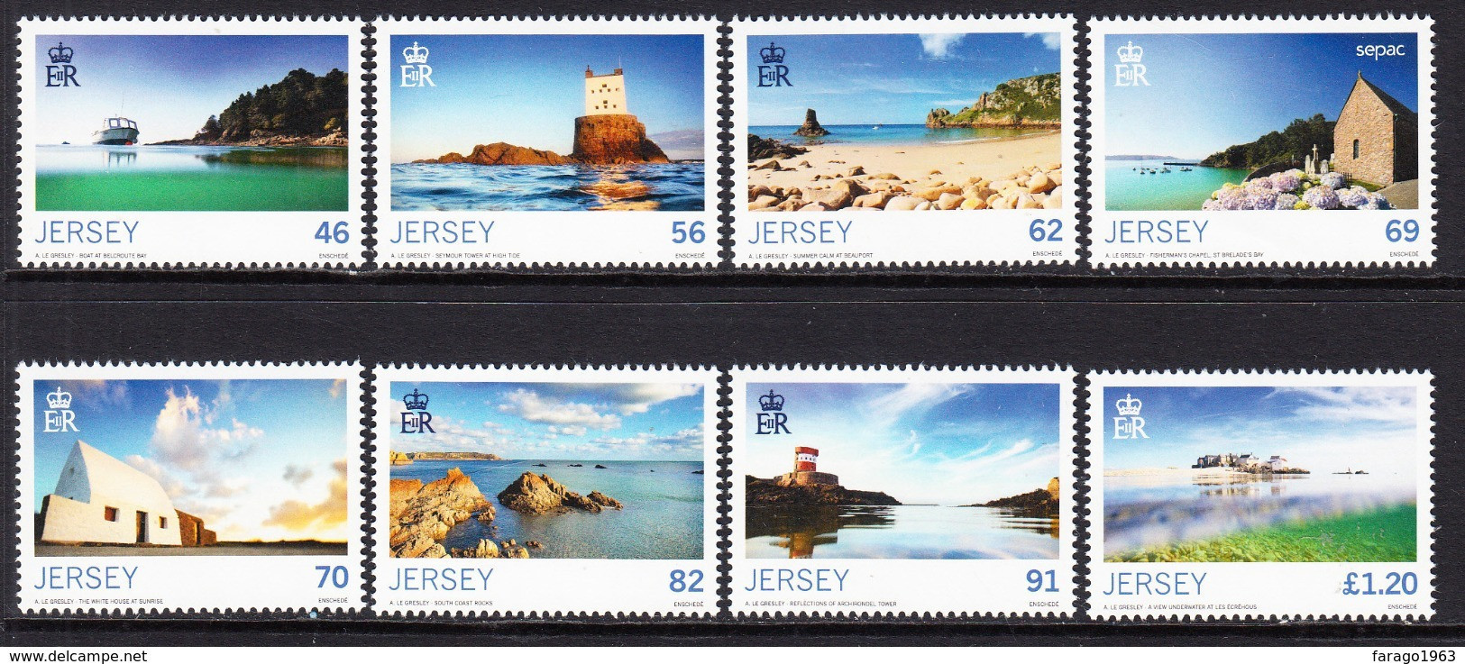 2014 Jersey In Summer Tourism Complete Set Of 8  MNH @ BELOW FACE VALUE - Jersey