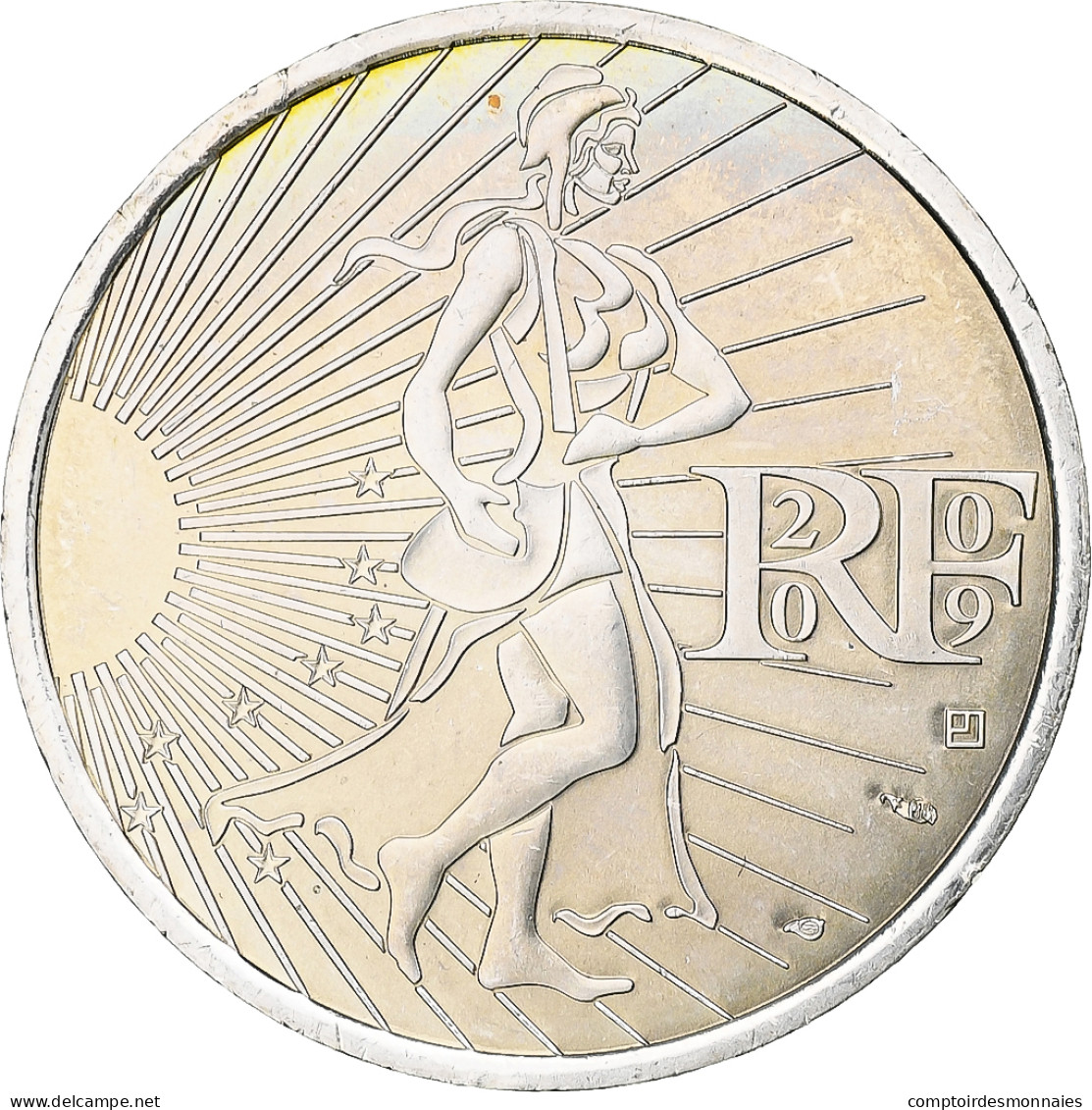 France, Semeuse, 10 Euro, 2009, MDP, SPL, Argent - France