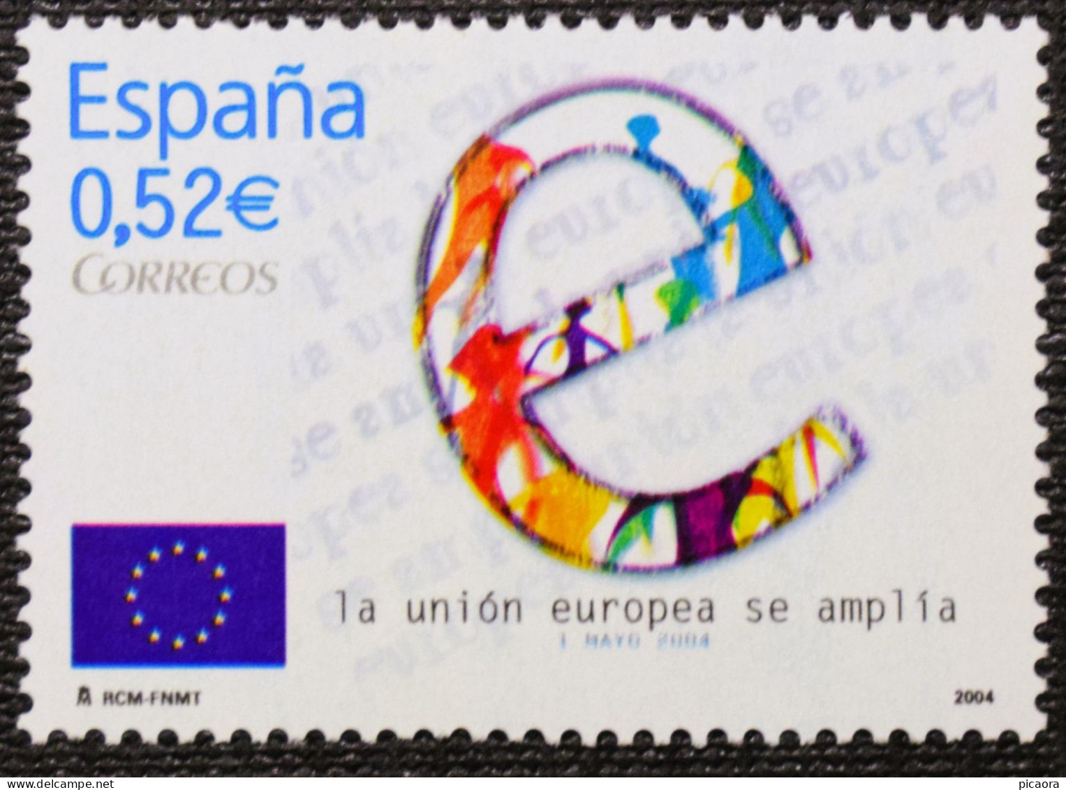 España Spain 2004  Ampliación Unión Europea  Mi 3952  Yv 3656  Edi 4080  Nuevo New MNH ** - Instituciones Europeas