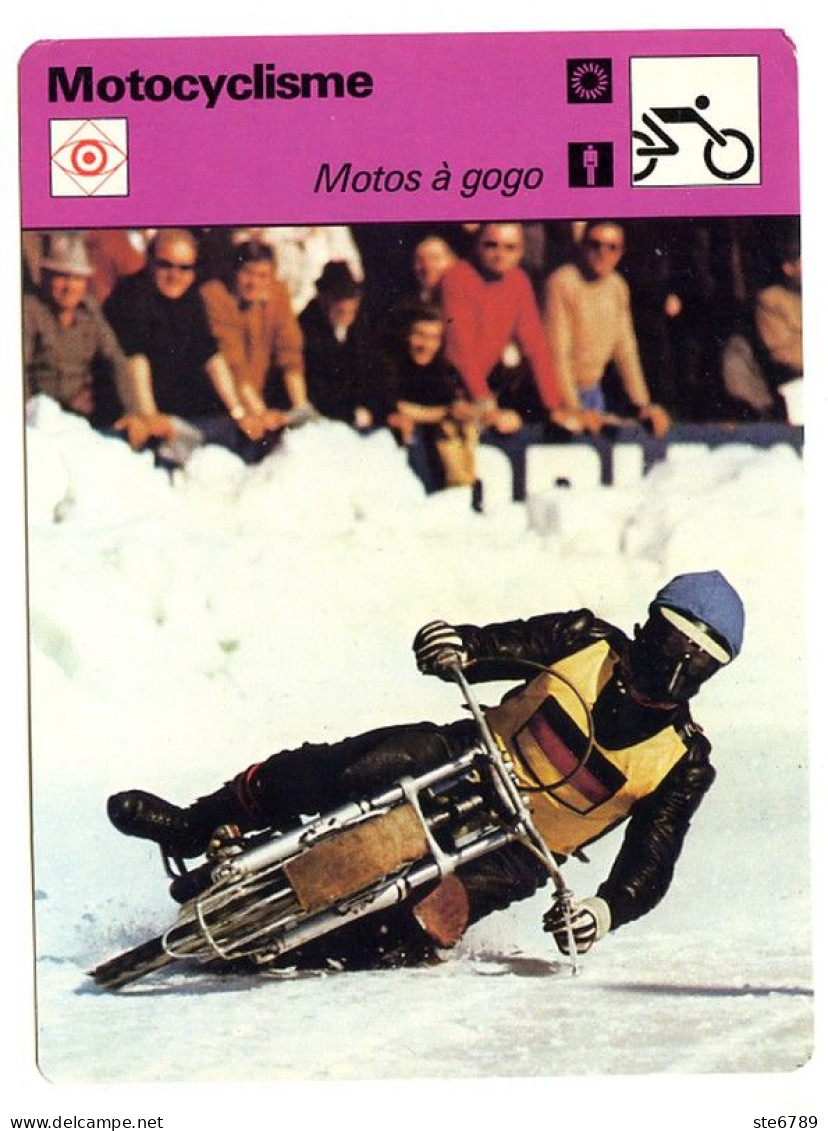 MOTOS A GOGO   Sport  Moto Fiche Illustrée  Documentée  Motocyclisme - Sport