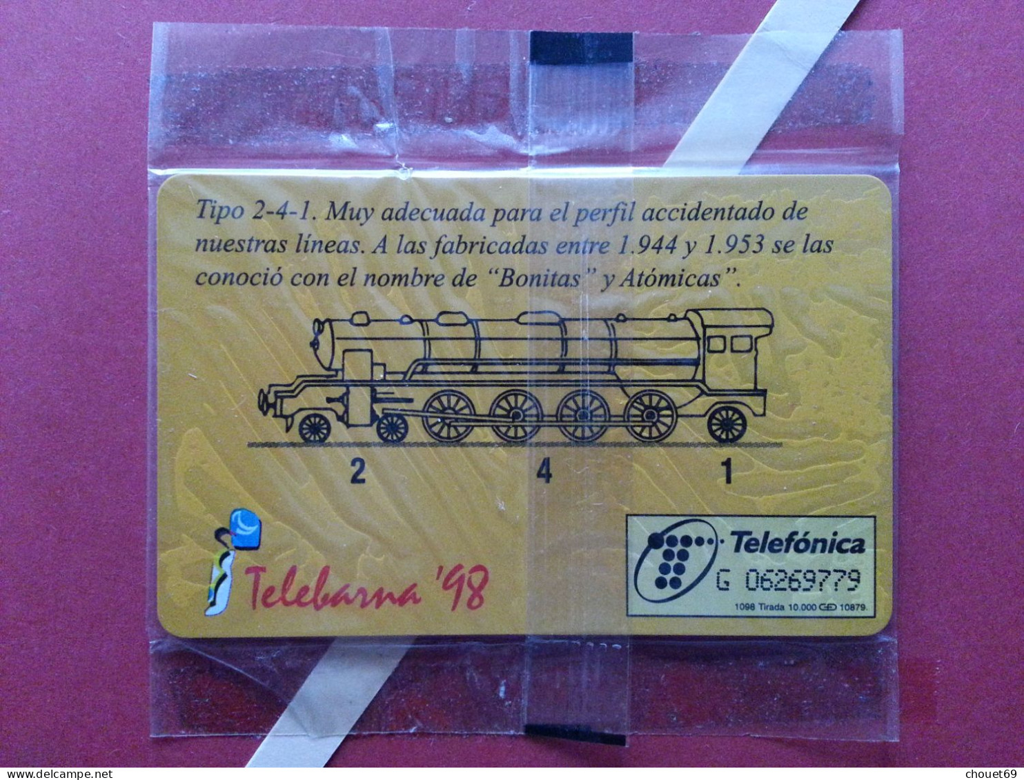 Telefónica - LOCOMOTORA MONTANA 10 000 Ex Blister MINT Folder (BQ0621 Train - Emisiones Privadas