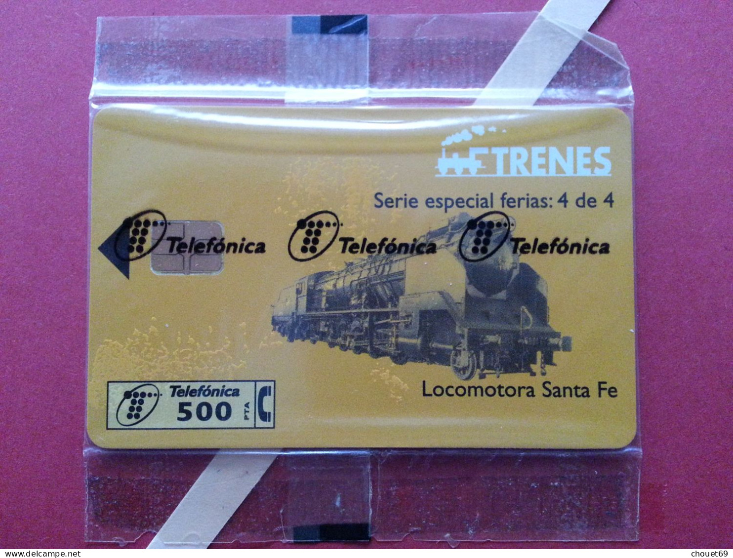 Telefónica - LOCOMOTORA SANTA FE 10 000 Ex Blister MINT Folder (BQ0621 Train - Private Issues