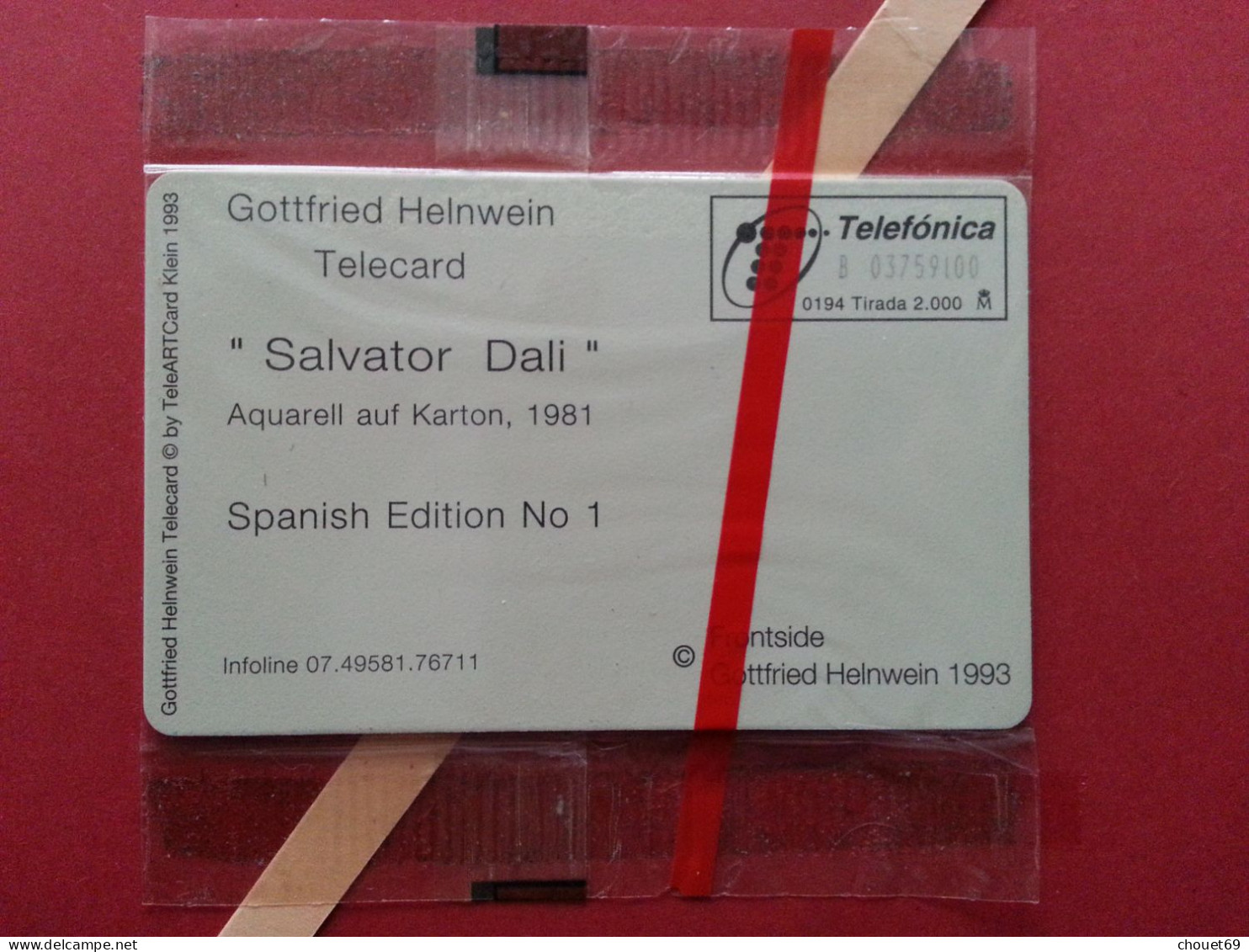 Telefónica - SALVATOR DALI - Gottfried Helnwein - 2 000 Ex Blister MINT Folder (BQ0621 - Privé-uitgaven