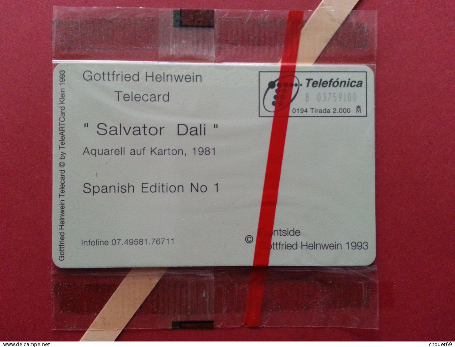 Telefónica - SALVATOR DALI - Gottfried Helnwein - 2 000 Ex Blister MINT Folder (BQ0621 - Emisiones Privadas