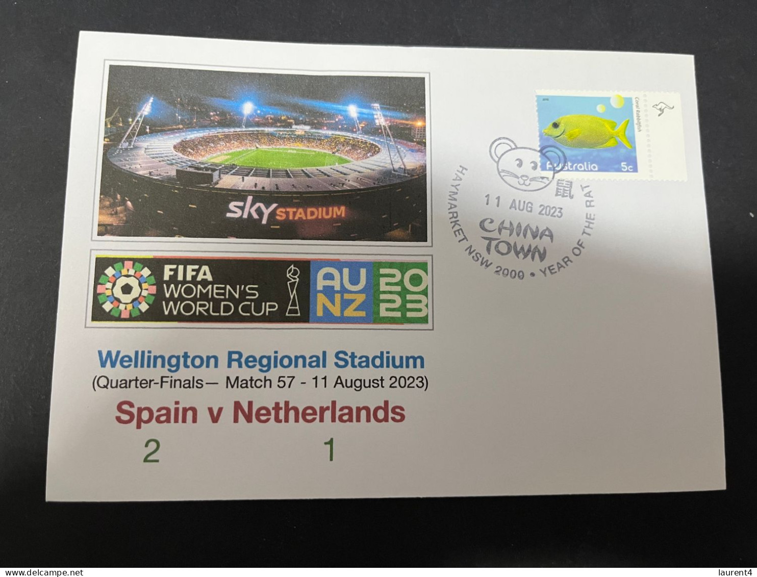 22-2-2024 (1 W 2 A) 5 Covers - FIFA Women's Football World Cup 2023 - Spain Matches - Autres & Non Classés