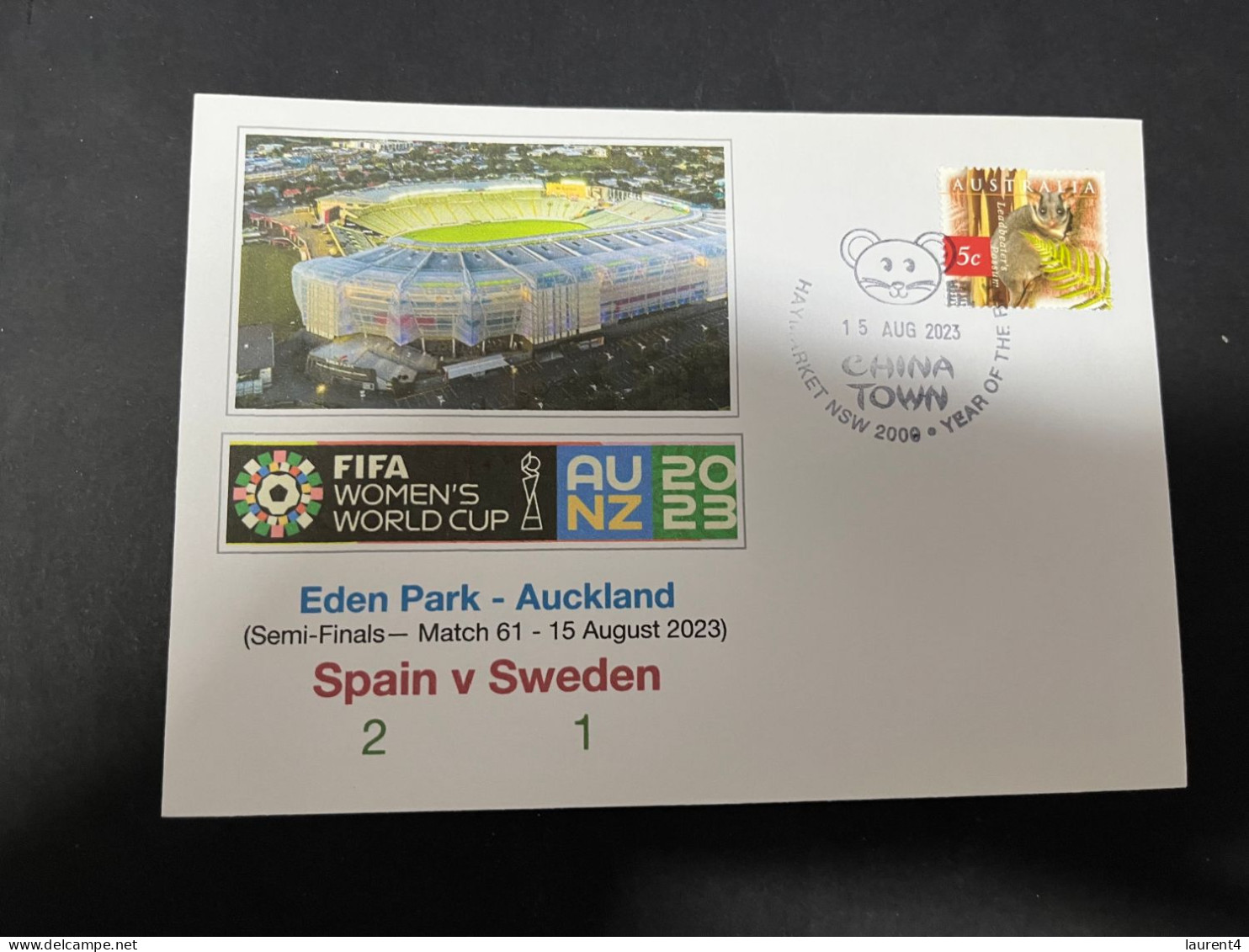 22-2-2024 (1 W 2 A) 5 Covers - FIFA Women's Football World Cup 2023 - Spain Matches - Altri & Non Classificati