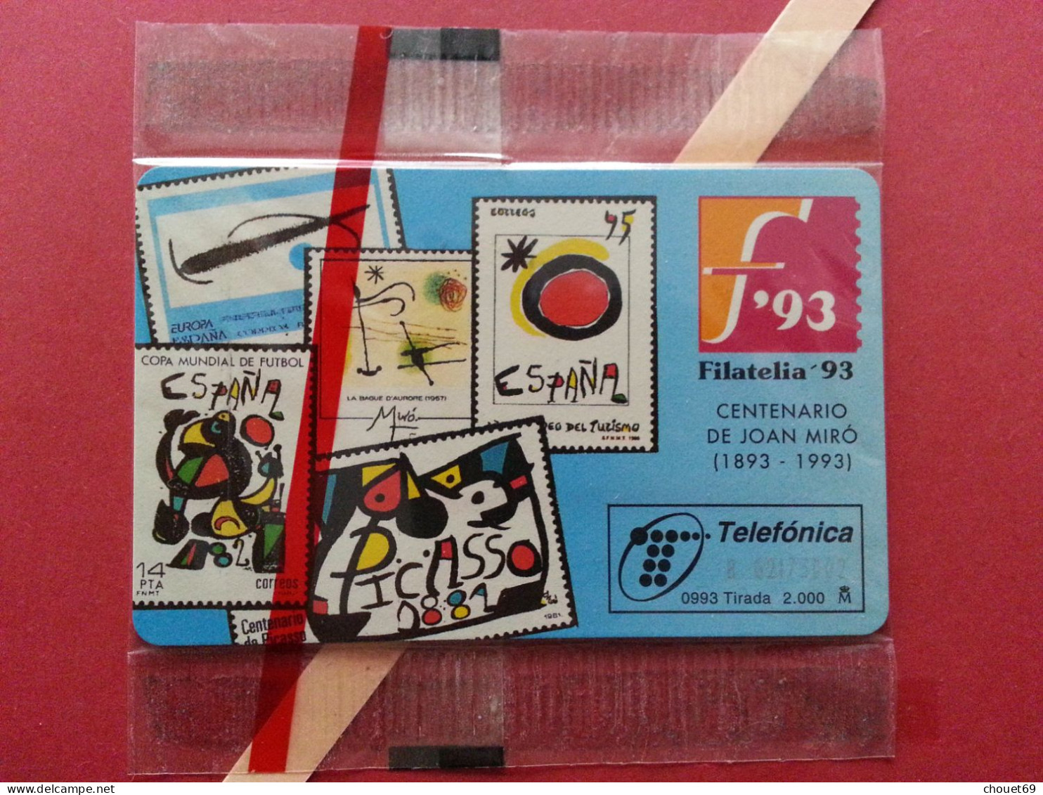 Telefónica - FILATELIA 93 - 2 000 Ex Blister MINT Folder (BQ0621 - Emisiones Privadas