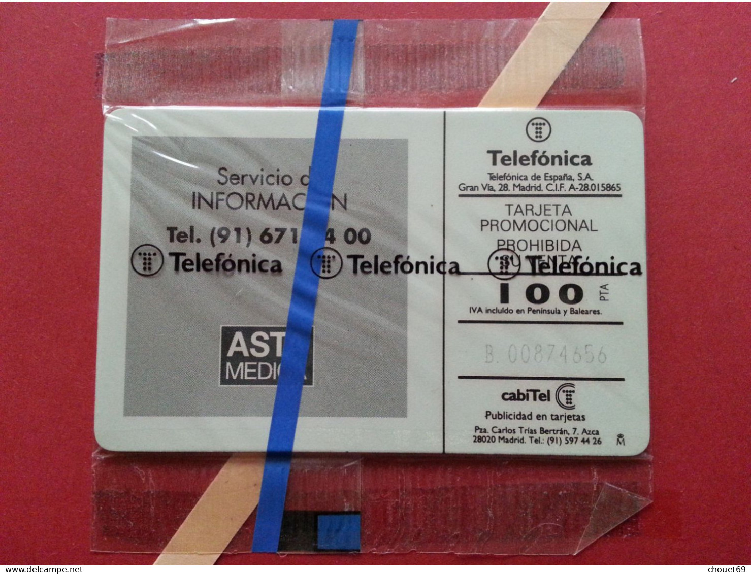 Telefónica - ASTA MEDICA Train - 3 700 Ex MINT Neuve Blister NSB  (BQ0621 - Private Issues