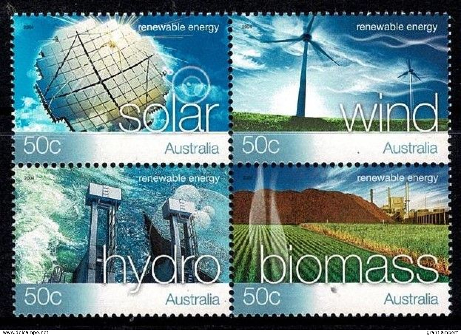 Australia 2004 Renewable Energy  Set As Block Of 4 MNH - Mint Stamps