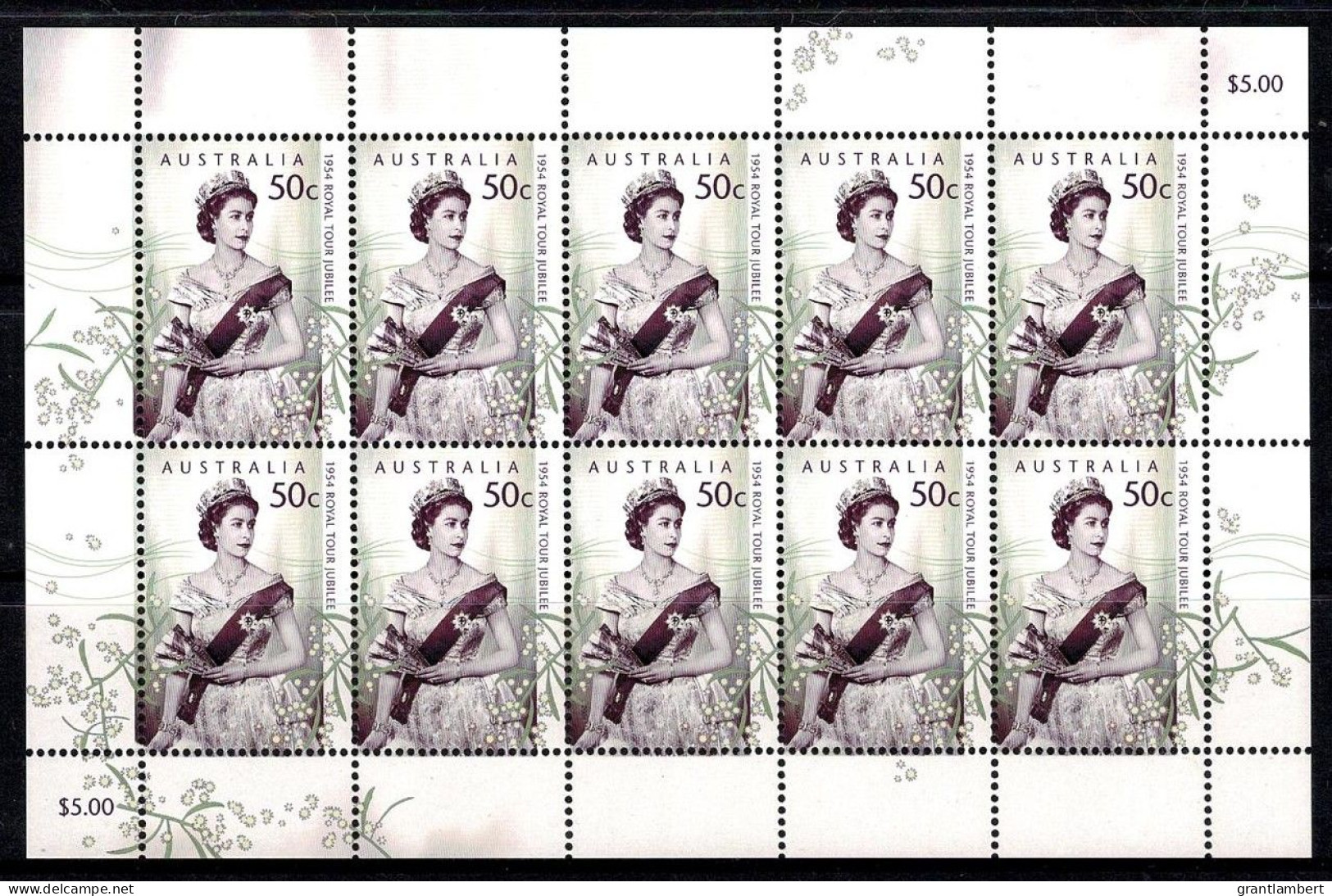 Australia 2004 Royal Tour Jubilee - Queen Elizabeth  Sheetlet MNH - Ongebruikt