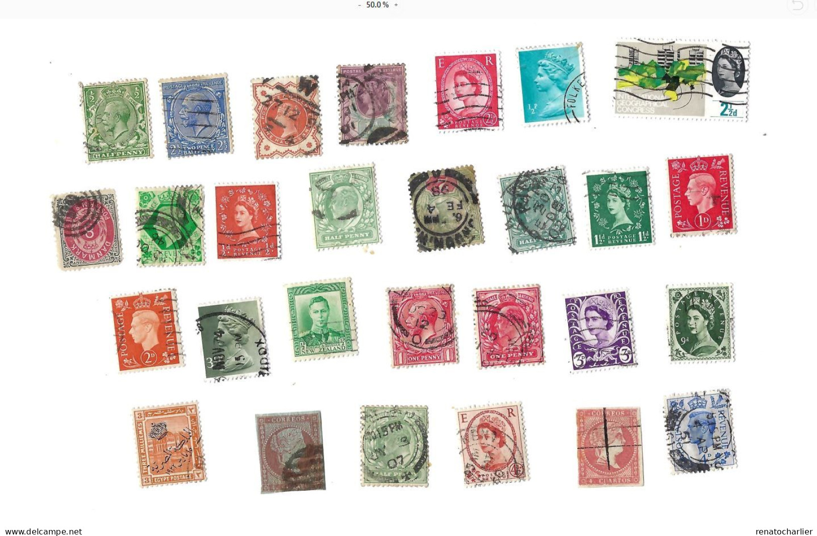 Collection De 72 Timbres Oblitérés. - Collections