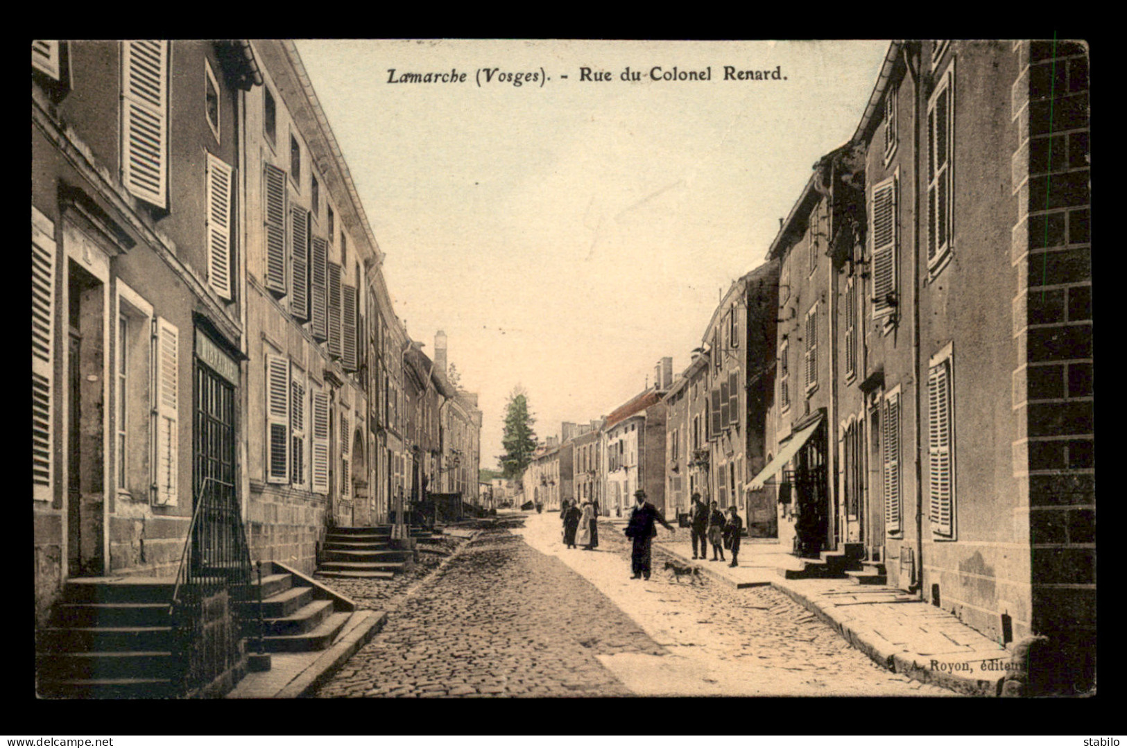 88 - LAMARCHE - RUE DU COLONEL RENARD - CARTE COLORISEE - Lamarche