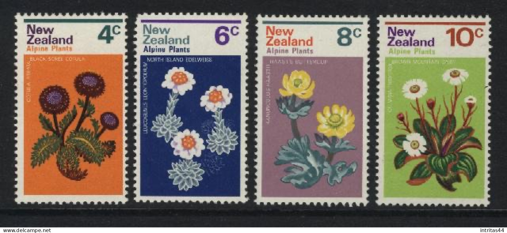 NEW ZEALAND 1972 " ALPINE FLOWERS " SET MNH. - Unused Stamps