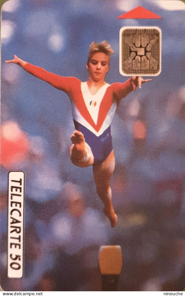 TELECARTE FRANCE  / FRANCE TELECOM / 50 UNITÉS / JEUX OLYMPIQUES / GYMNASTIQUE / LA POUTRE - Altri – Europa