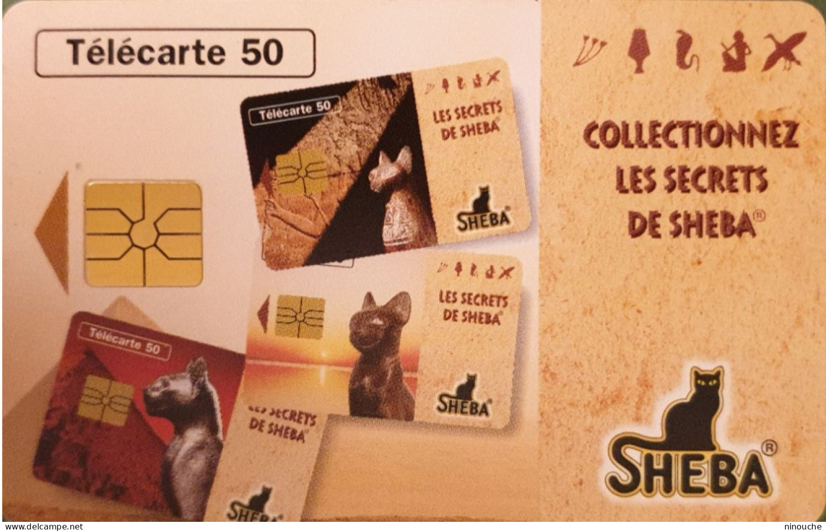 TELECARTE FRANCE  / FRANCE TELECOM / 50 UNITÉS / THEME PUBLICITÉ / NOURRITURE POUR CHAT SHEBA / LES SECRETS DE SHEBA - Sonstige – Europa