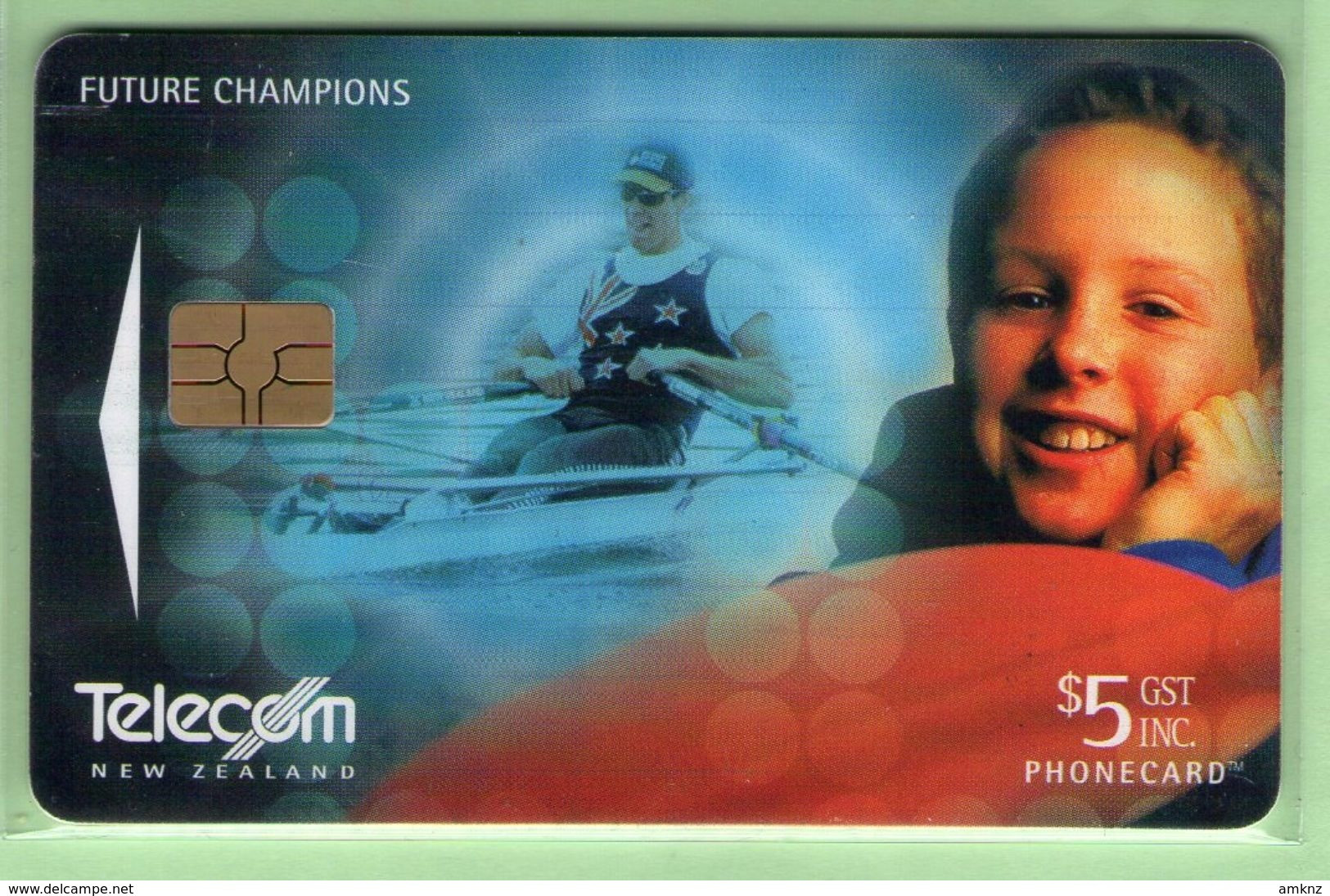 New Zealand - Chipcards - 2000 Future Champions - $5 Rowing - VFU - Card 064 - Nuova Zelanda