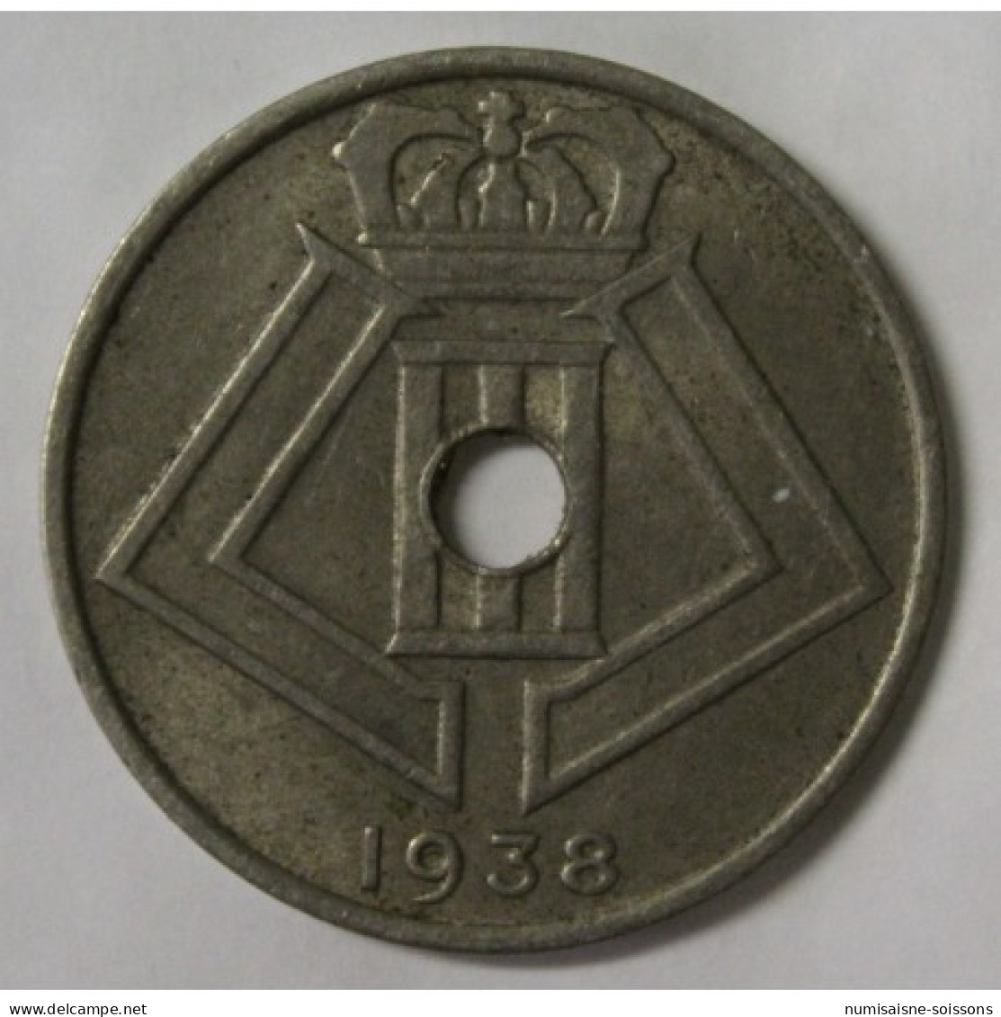 BELGIQUE - KM 115 - 25 CENTIMES 1938 - TTB - 25 Cents