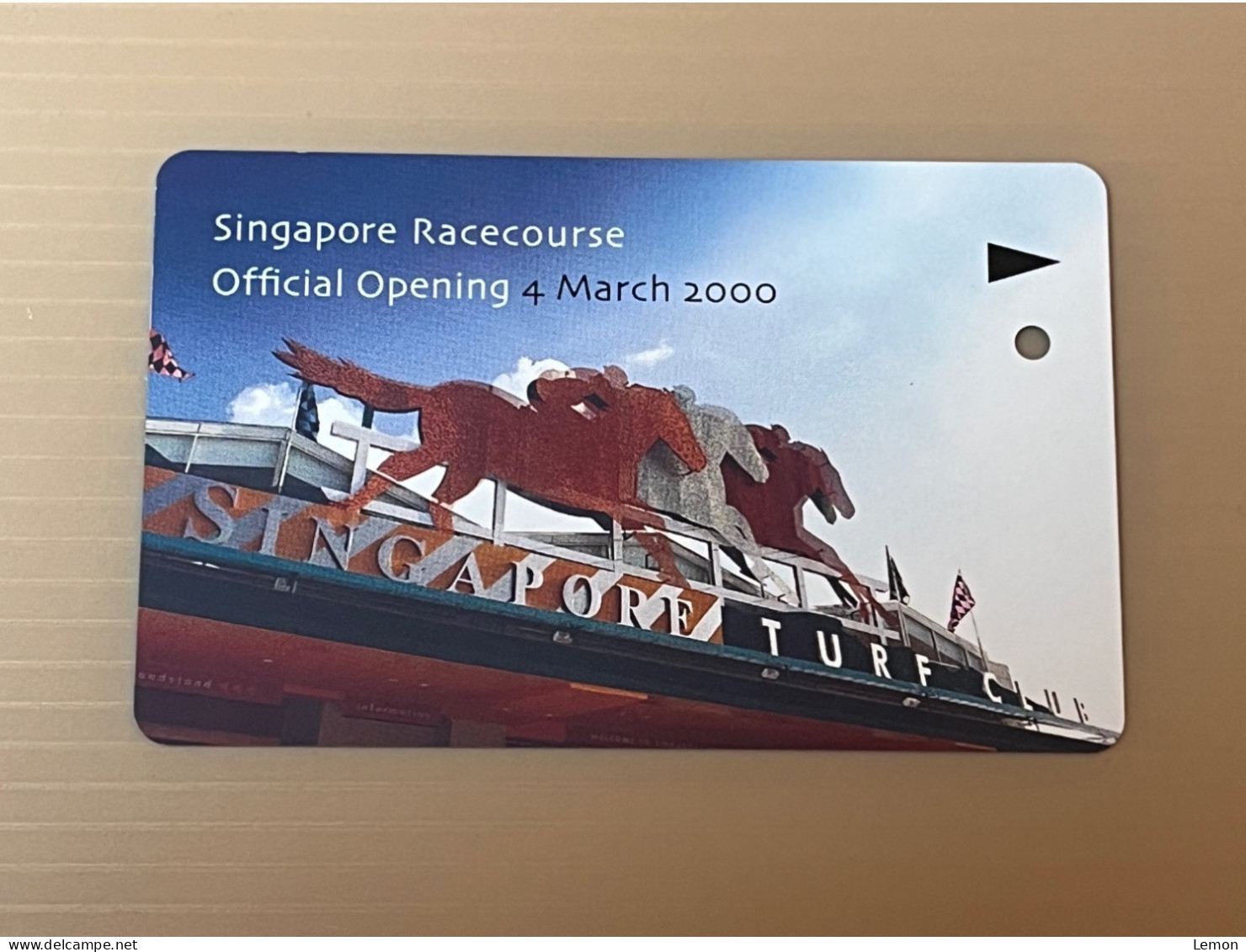 Mint Singapore TransitLink Metro Train Subway Ticket Card, Singapore Racecourse Opening, Set Of 1 Mint Card In Folder - Singapur