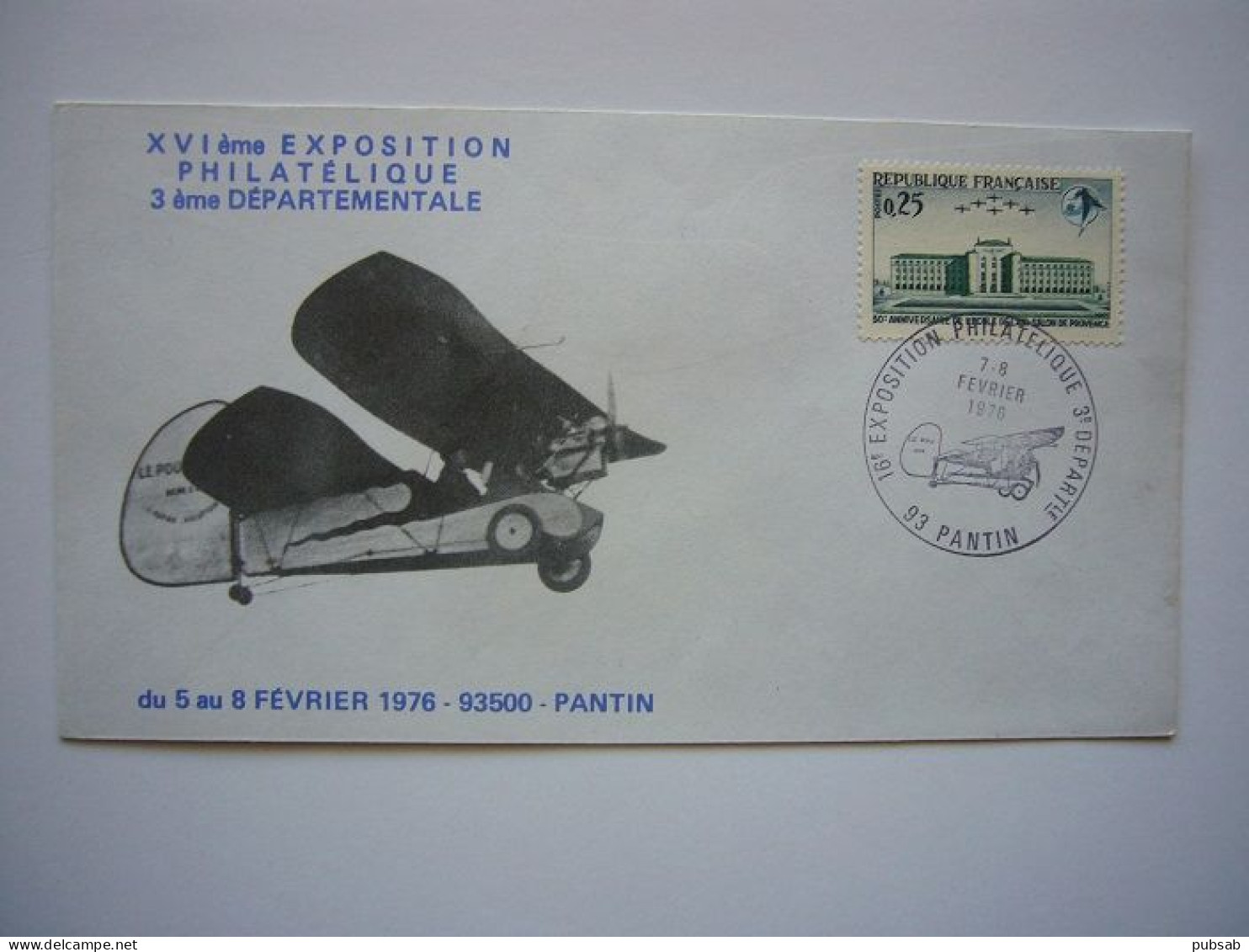 Avion / Airplane / HENRI MIGNET / "Pou Du Ciel" / Pantin 1976 - Autres & Non Classés