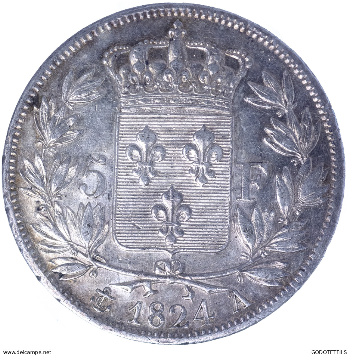 Louis XVIII-5 Francs 1824 Paris - 5 Francs