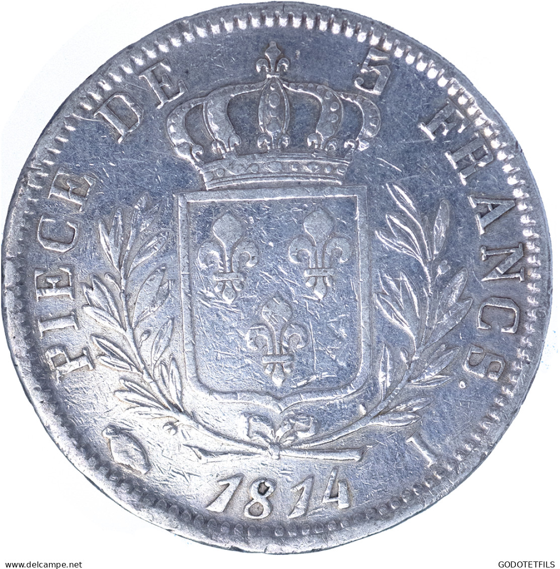 Louis XVIII-5 Francs 1814 Limoges - 5 Francs