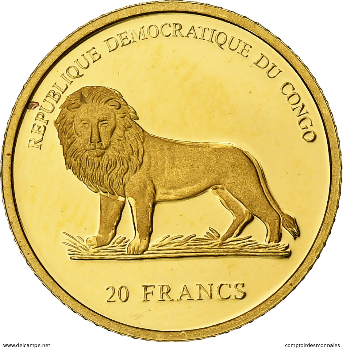 République Démocratique Du Congo, 20 Francs, Jean-Paul II, 2003, Proof / BE - Congo (Repubblica Democratica 1998)