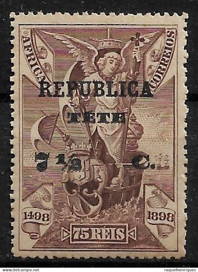 TETE 1913 Portuguese Africa Postage Stamps Overprinted REPUBLICA TETE 7½/75C/R MNH (NP#72-P07-L9) - Tete