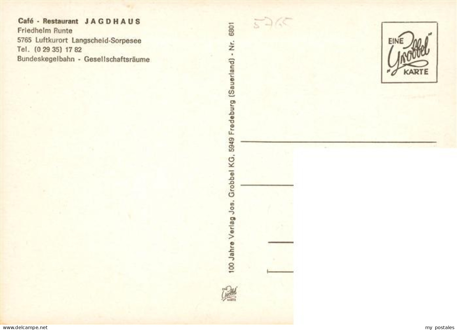 73919644 Langscheid Sorpesee Cafe Restaurant Jagdhaus Kegelbahn - Sundern