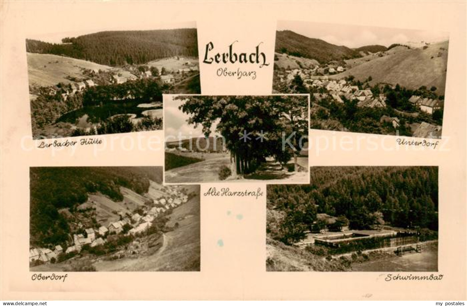 73811427 Lerbach Harz Lerbacher Huette Unterdorf Oberdorf Schwimmbad Alte Harzst - Osterode