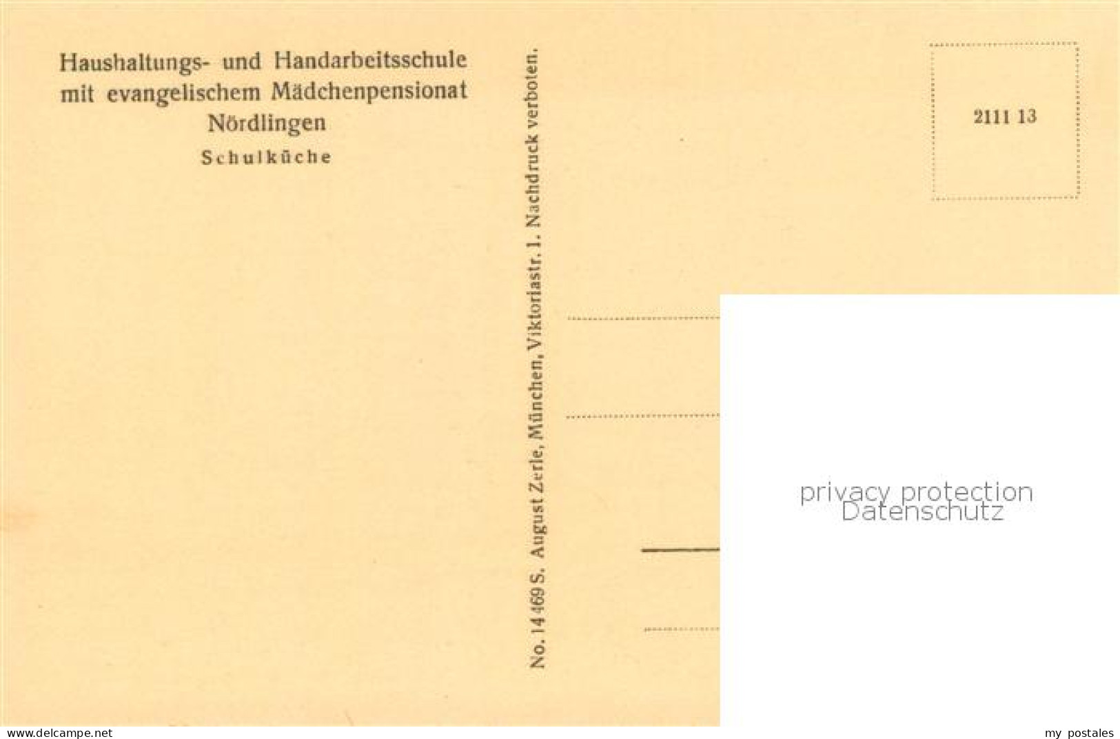 73772166 Noerdlingen Haushaltungs Und Handarbeitsschule Ev Maedchenpensionat Sch - Noerdlingen