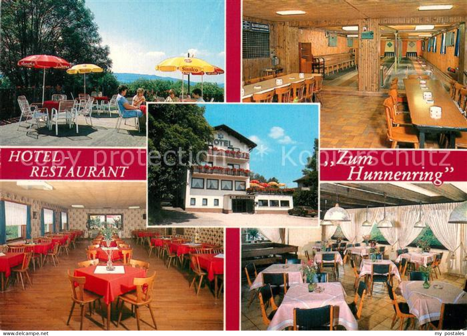 73716202 Otzenhausen Nonnweiler Cafe Hotel Restaurant Zum Hunnenring Terrasse Ga - Nonnweiler