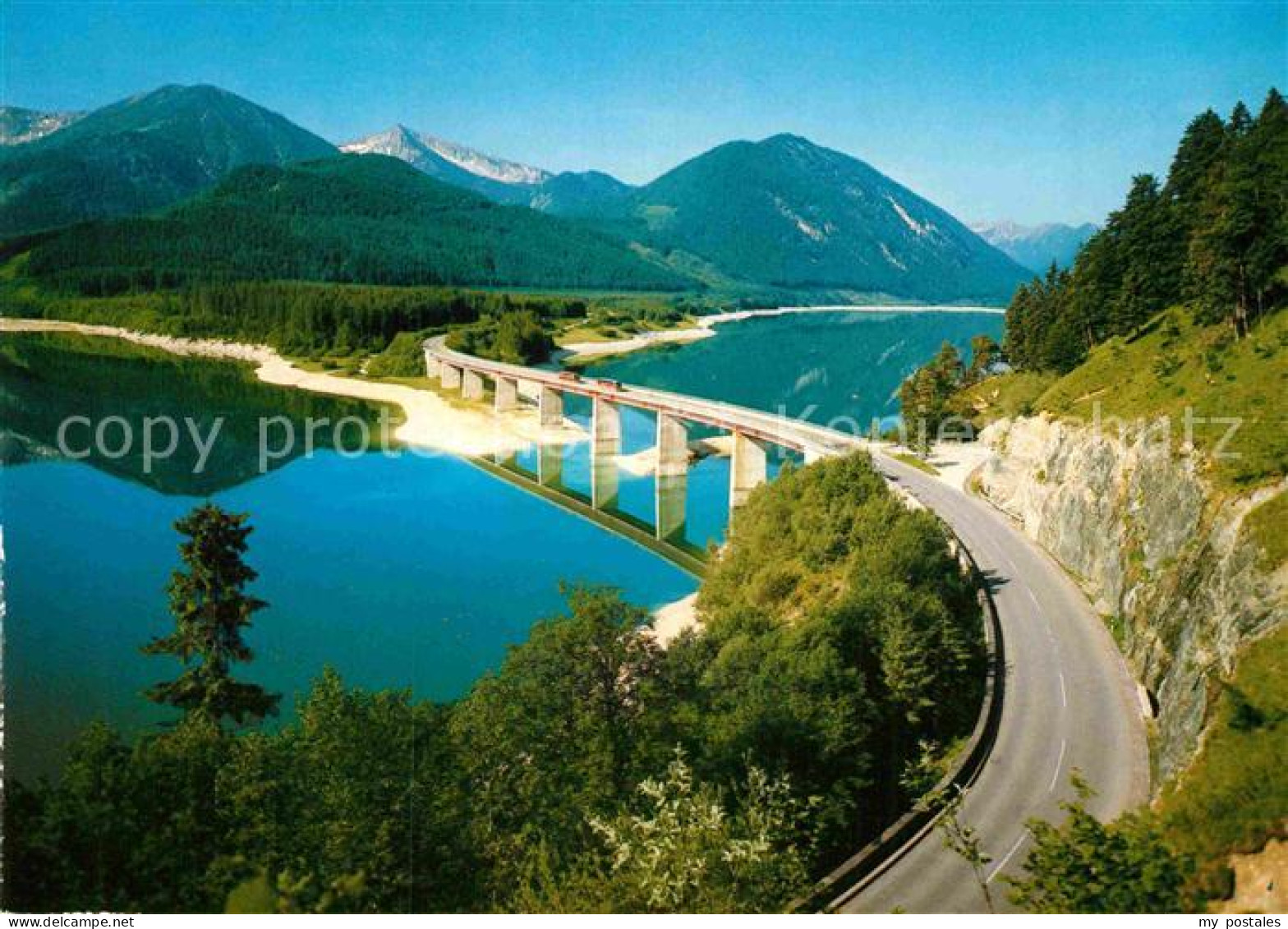 72865283 Sylvensteinsee Lenggries Stausee Deutsche Alpenstrasse Mit Faller Klamm - Lenggries