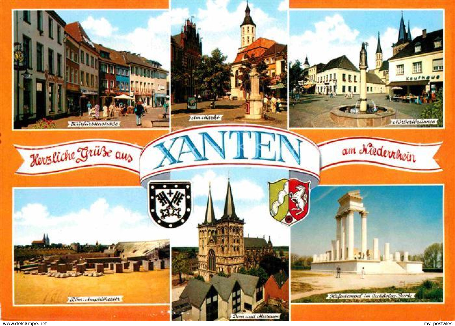 72865200 Xanten Kurfuerstenstrasse Markt Brunnen Amphitheater Dom Museum Hafente - Xanten