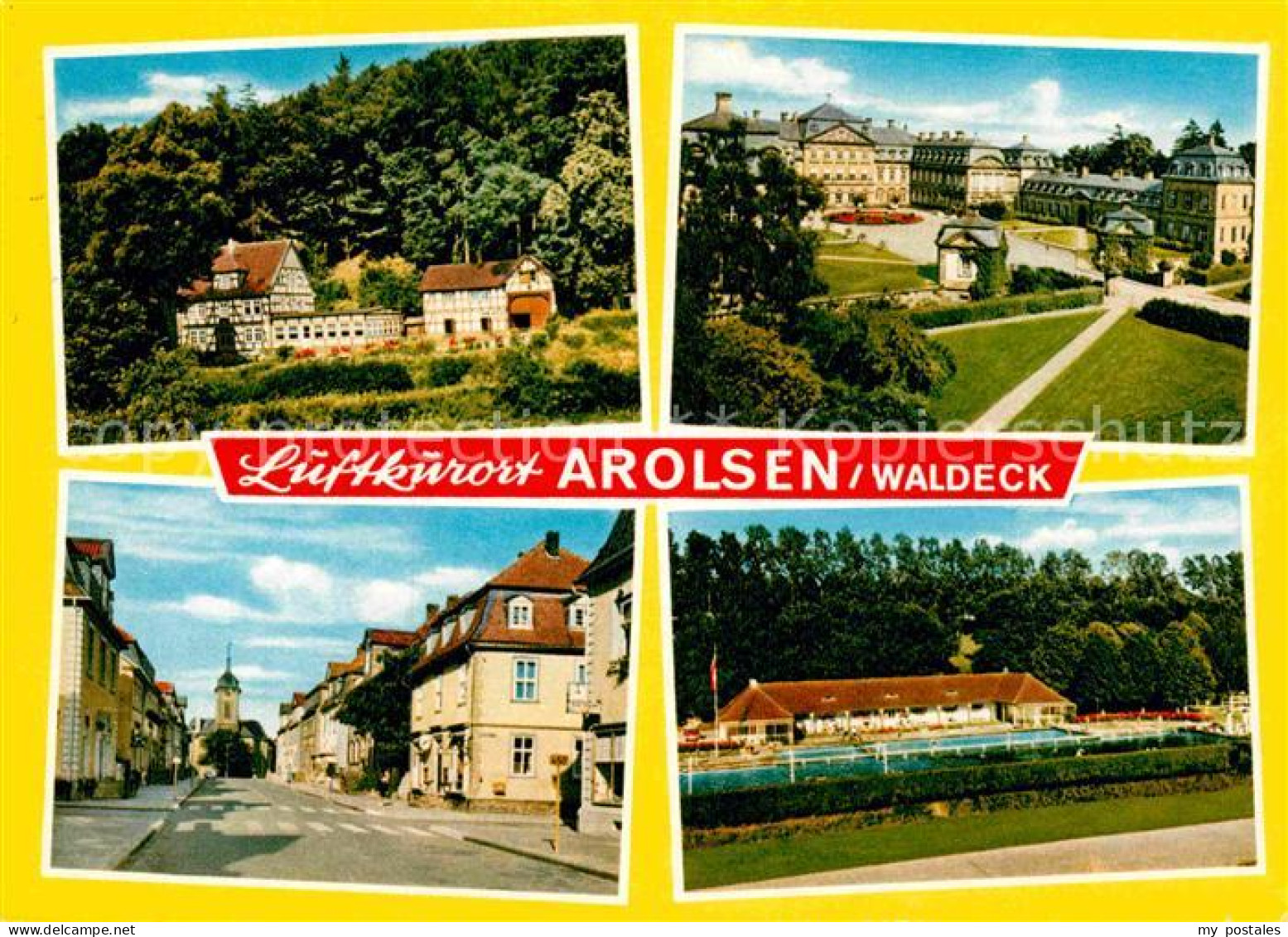 72863615 Arolsen Bad Kurhaus Park Hauptstrasse Schwimmbad Luftkurort Bad Arolsen - Bad Arolsen