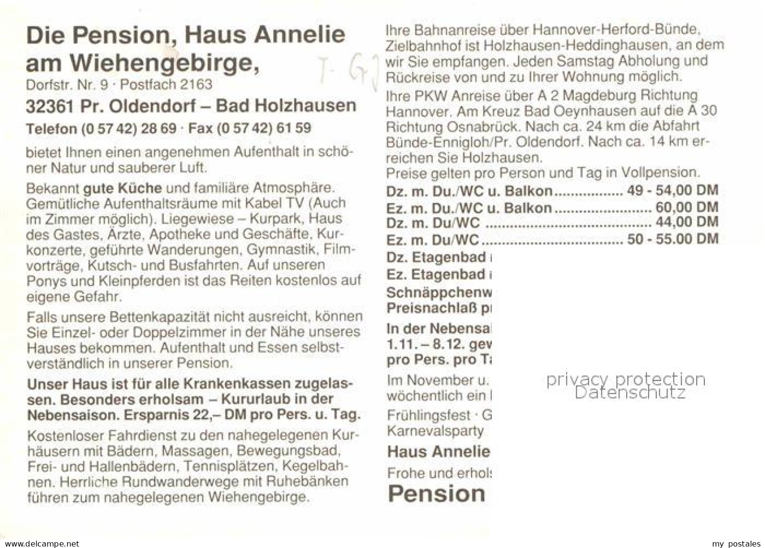 72862453 Preussisch Oldendorf Pension Haus Annelie Preussisch Oldendorf - Getmold