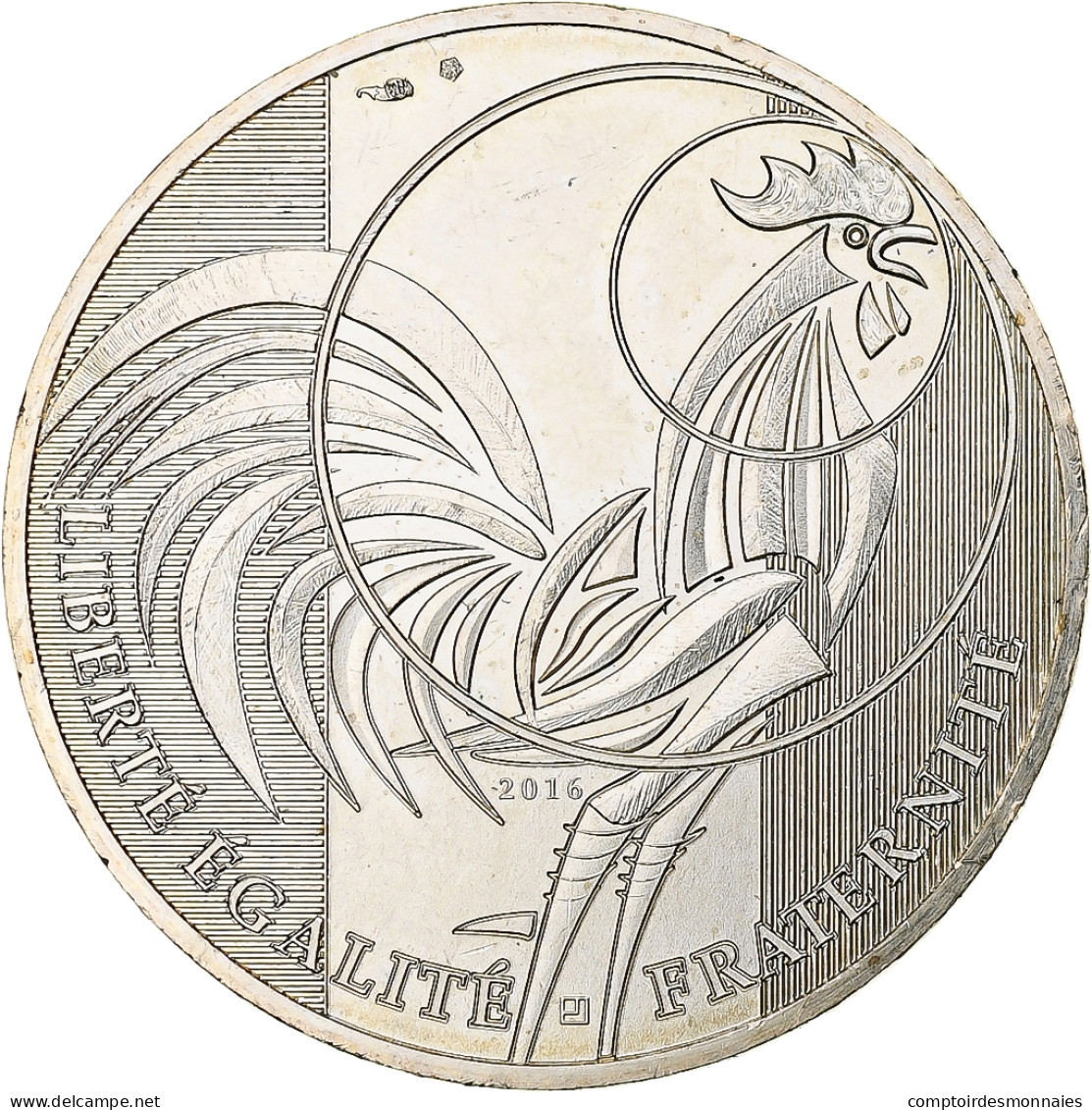 France, 10 Euro, Coq, 2016, MDP, SPL, Argent - France