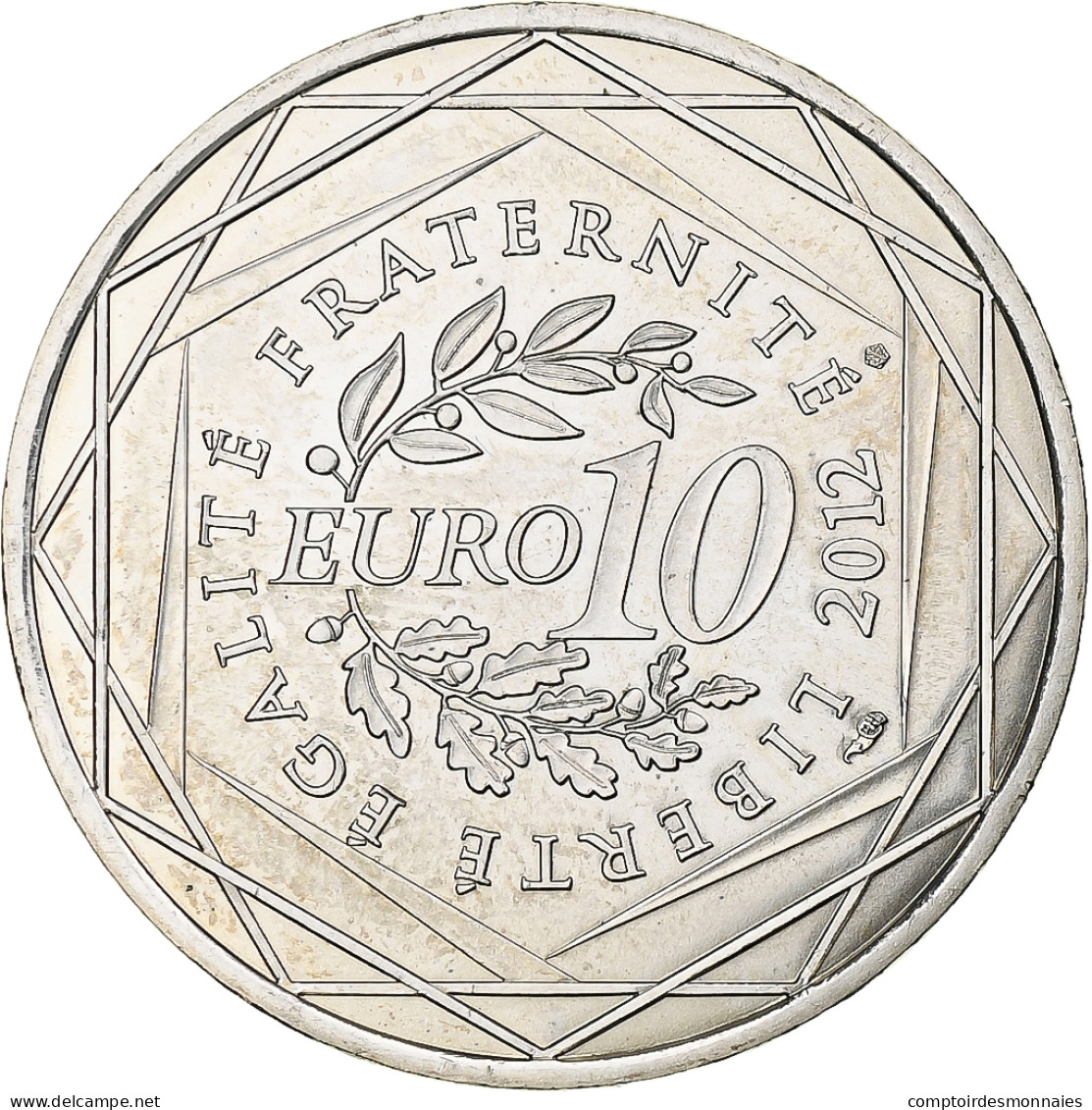 France, 10 Euro, Haute-Normandie, 2012, MDP, SPL, Argent - France